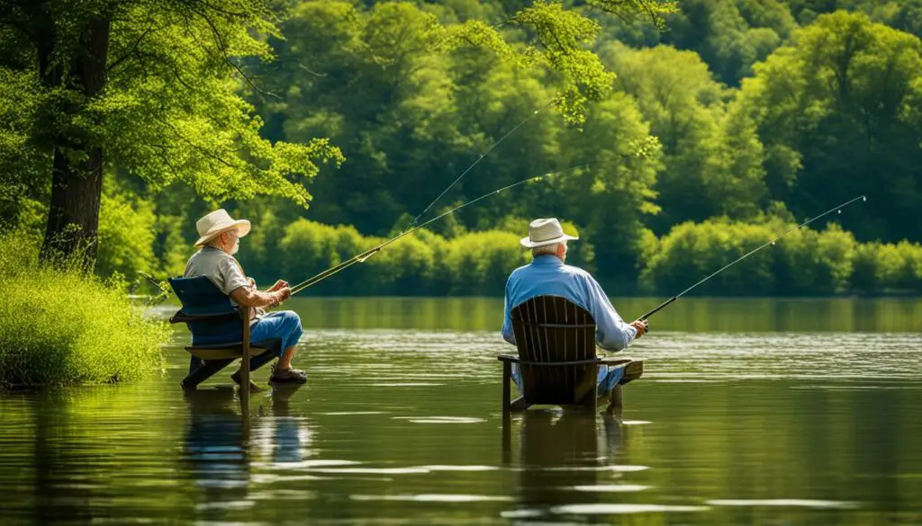 Fishing can improve senior citizens' physical, mental, and social well-being in Kentucky.