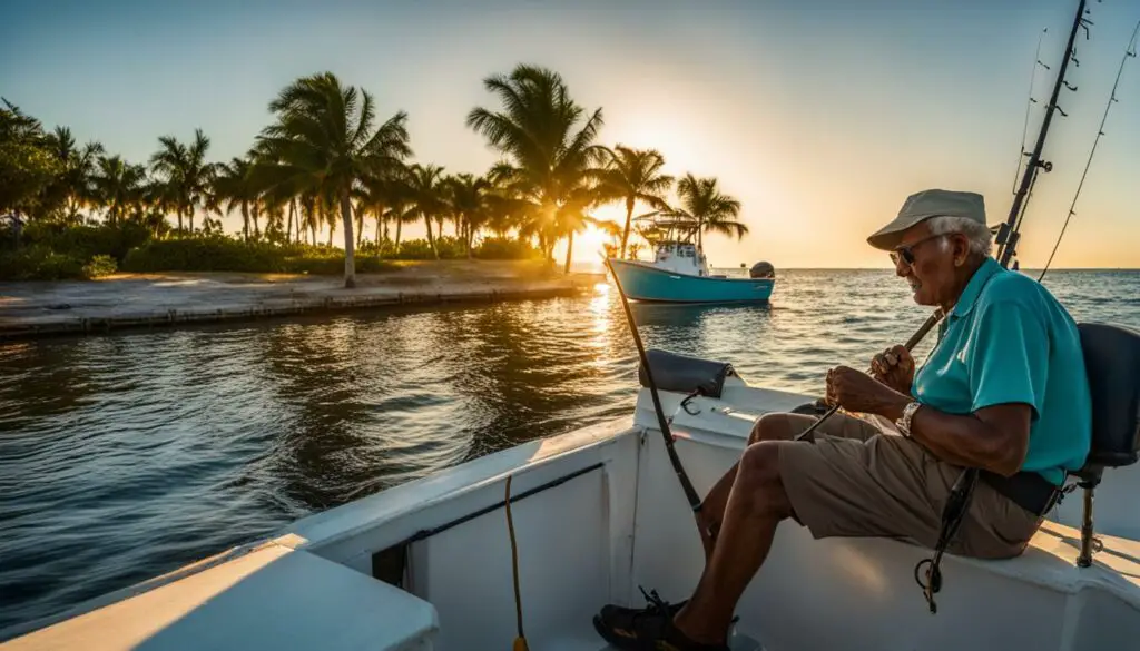 Senior Citizen Fishing in Florida