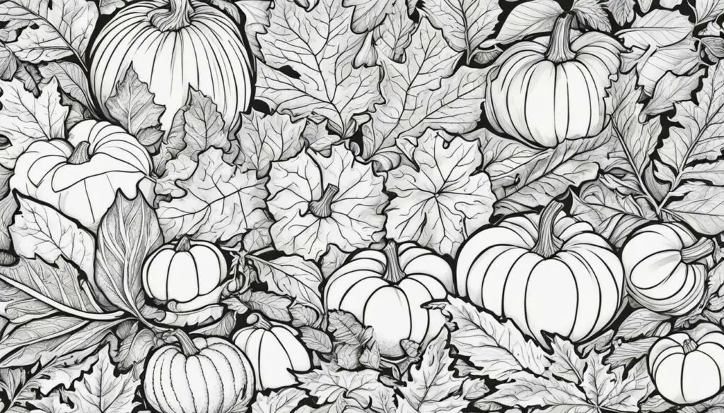 fall-themed coloring pages