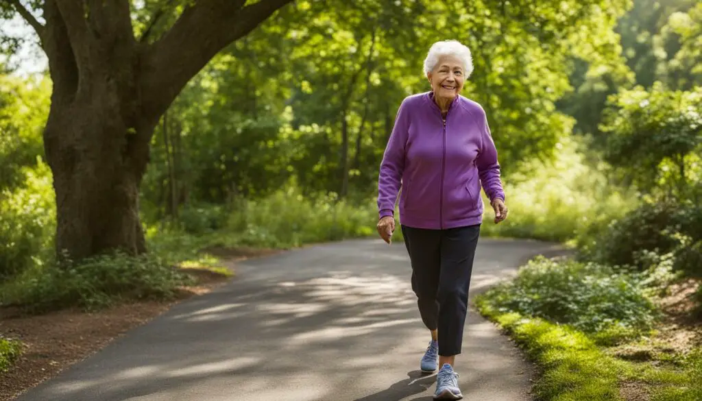 safe pace for seniors walking a mile