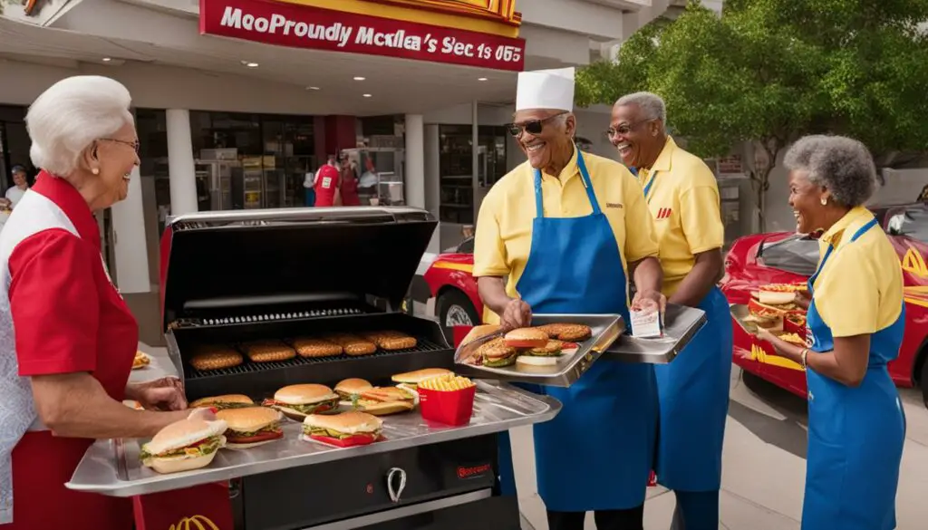 senior citizens employment at McDonald's