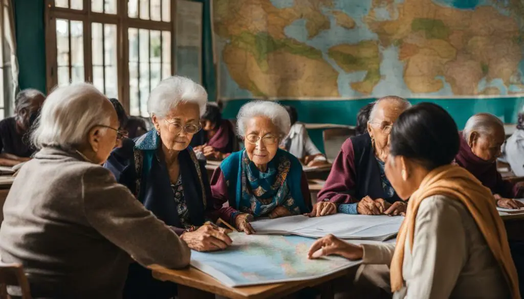 senior citizens studying abroad