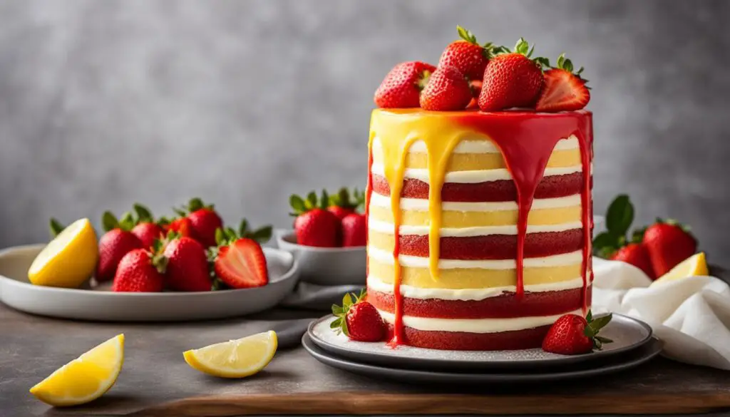 strawberry-lemonade cake