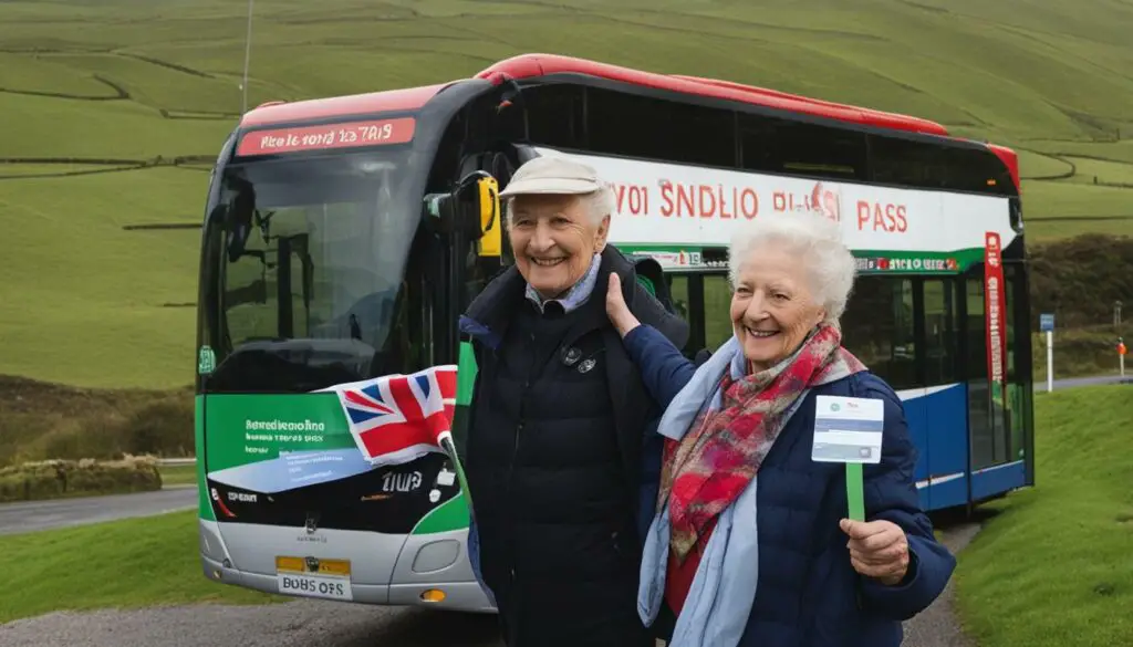 using senior citizens bus pass in Wales
