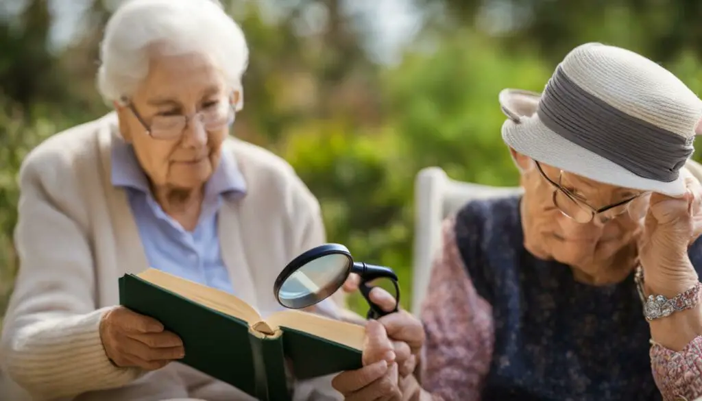 how to help visually impaired senior citizens
