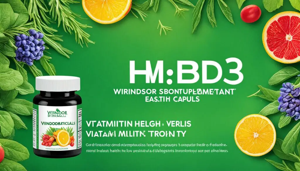 Windsor Botanicals HMB and Vitamin D3 Supplement Capsules