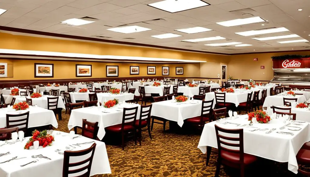 banquet room at Golden Corral Robinson