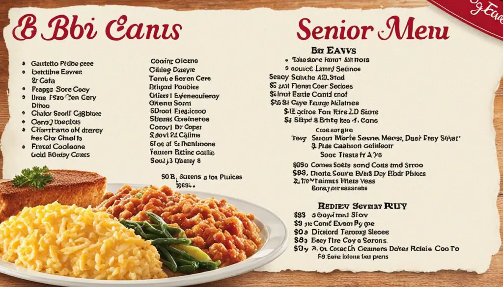bob evans senior menu with prices