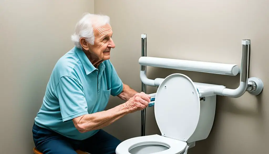 handicap toilet grab bars
