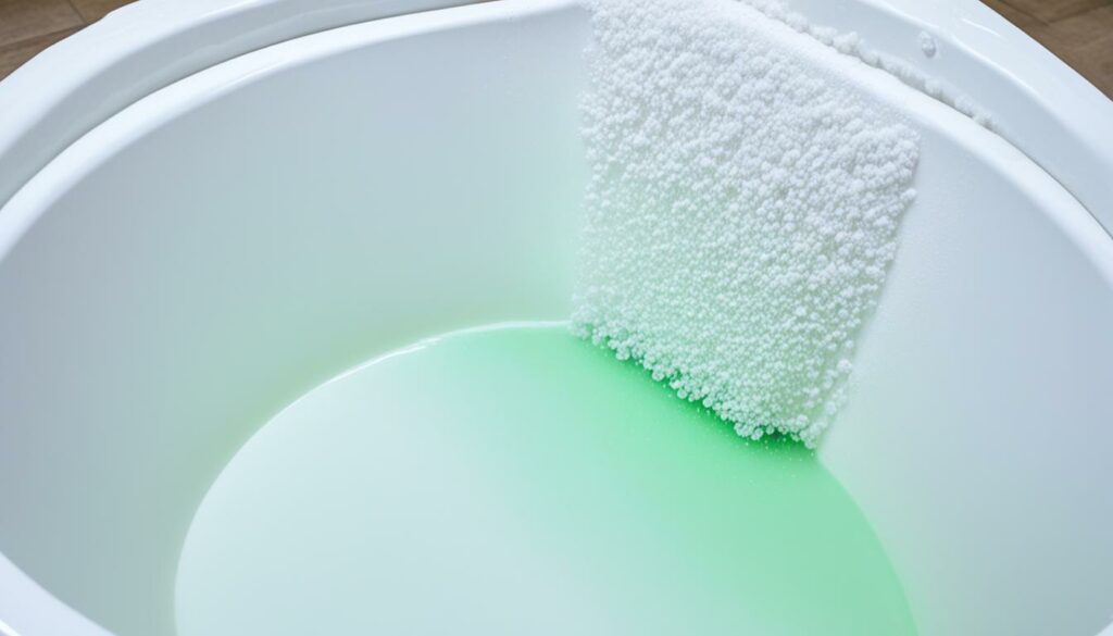 hydrogen peroxide on fiberglass tub