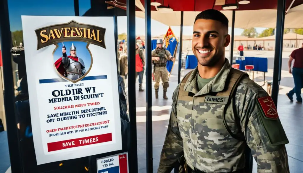purchasing Medieval Times tickets at military bases