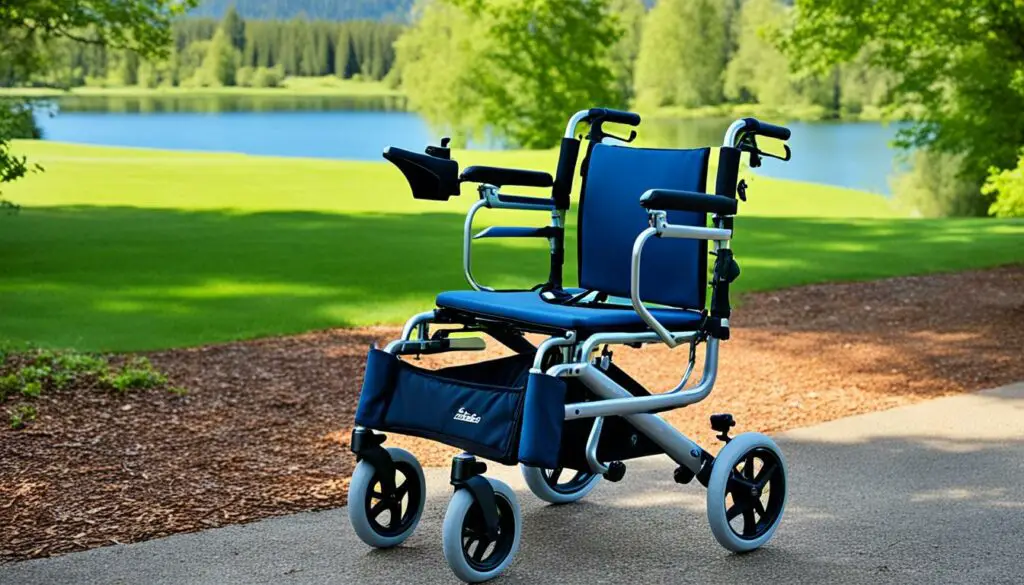 rollator with seat
