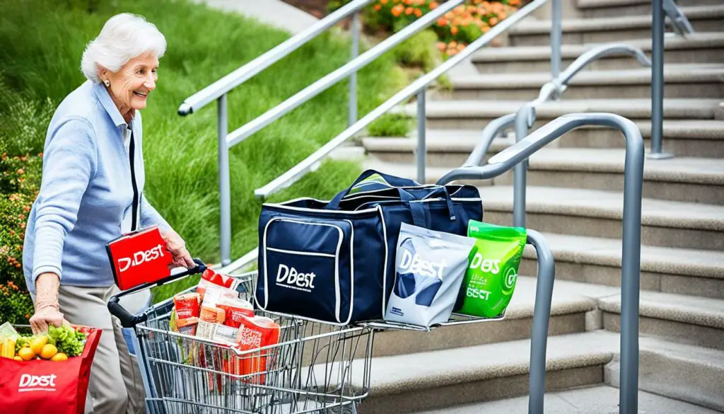 senior-friendly grocery carts