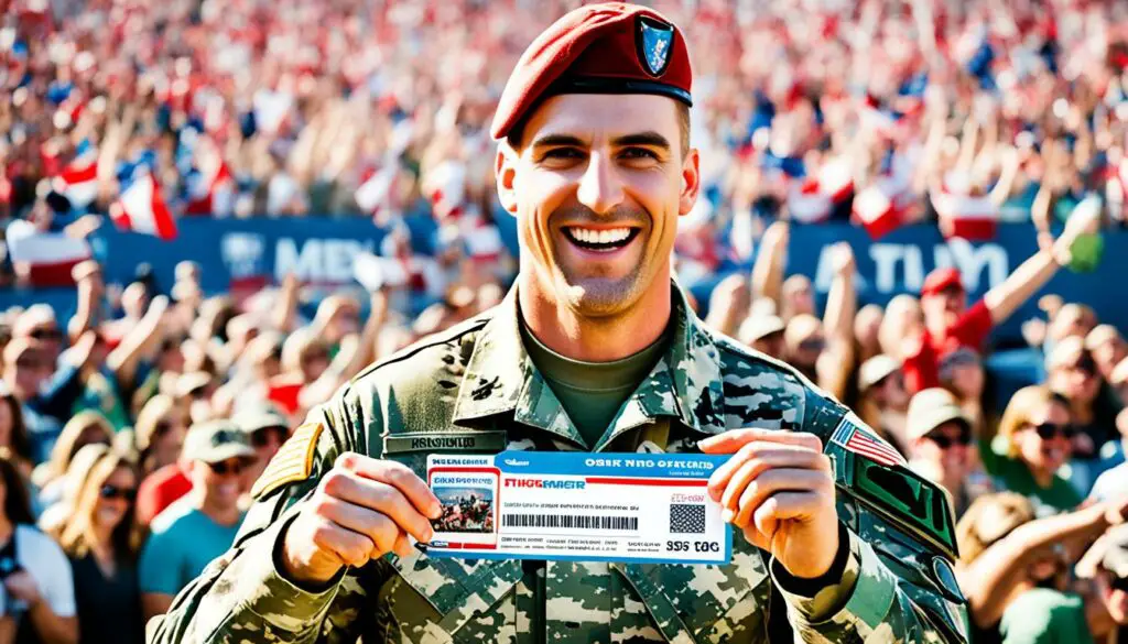 ticketmaster military discount image
